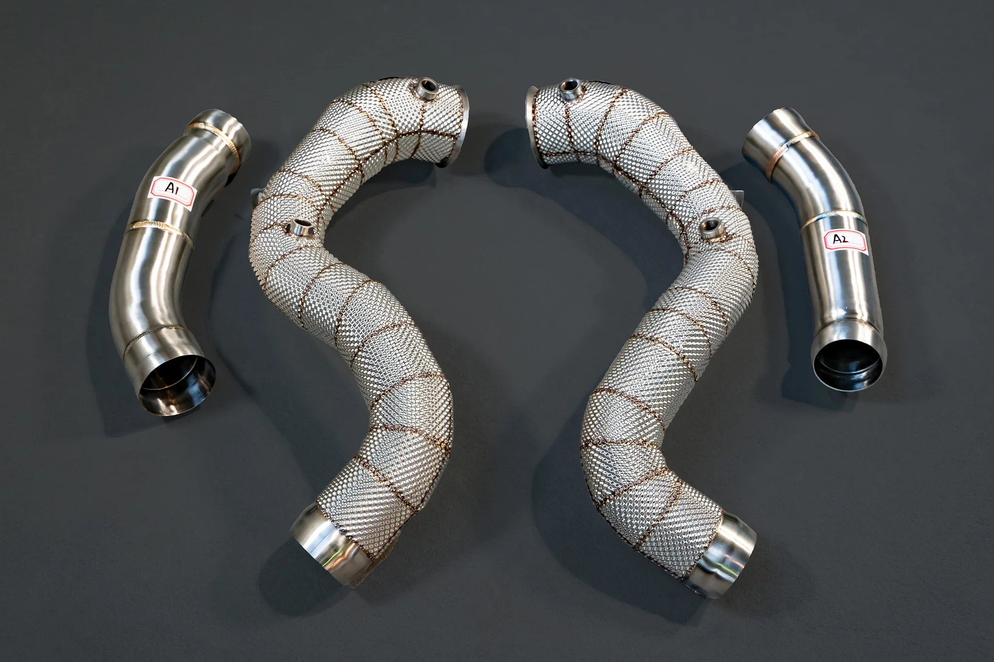 SMN Downpipes ohne Katalysatoren für Mercedes AMG C63(s) M177 W205/C205/S205 & GLC63(s) X253/C253